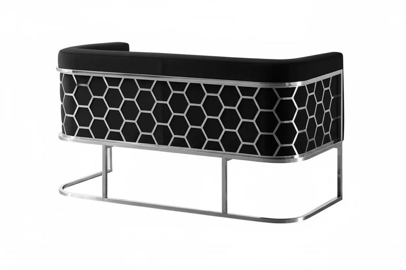 Cinderella Loveseat Sofa Black