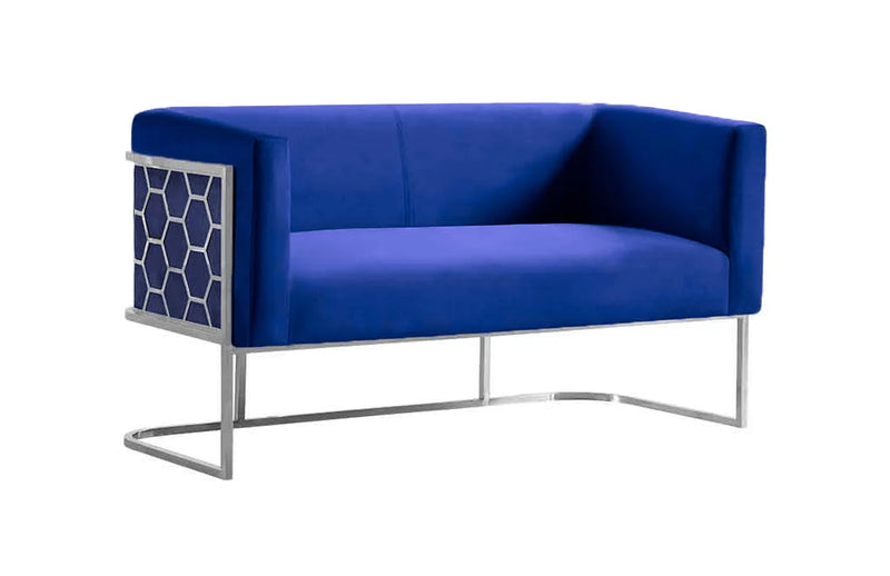 Cinderella Loveseat Sofa Navy Blue