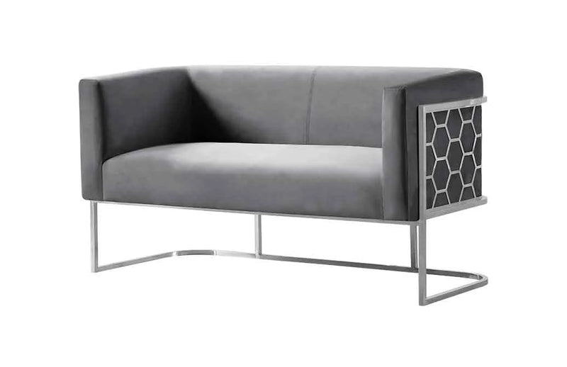 Cinderella Loveseat Sofa Gray