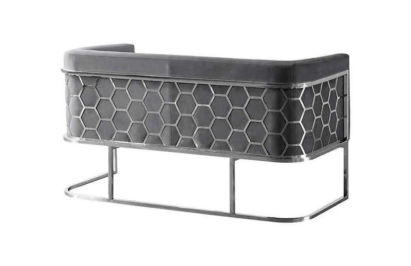 Cinderella Loveseat Sofa Gray