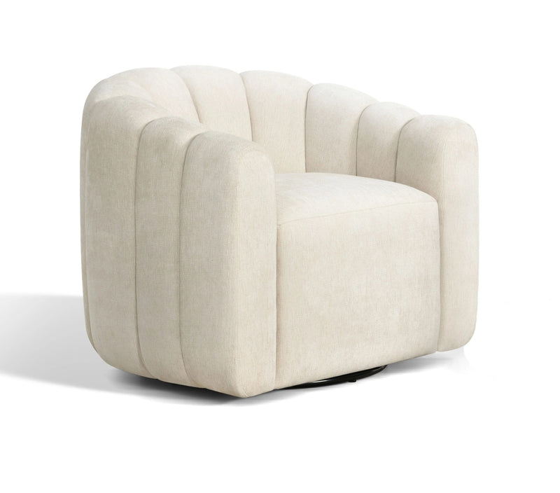 Sasha Swivel Chair Cream