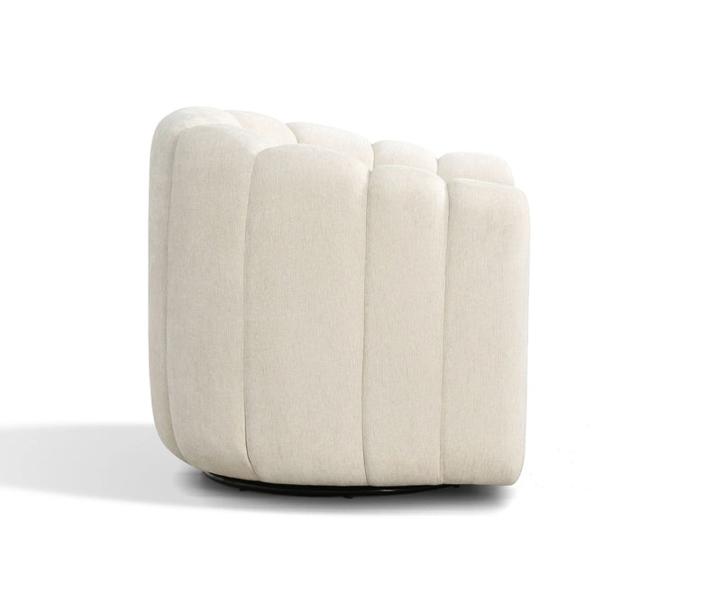 Sasha Swivel Chair Cream