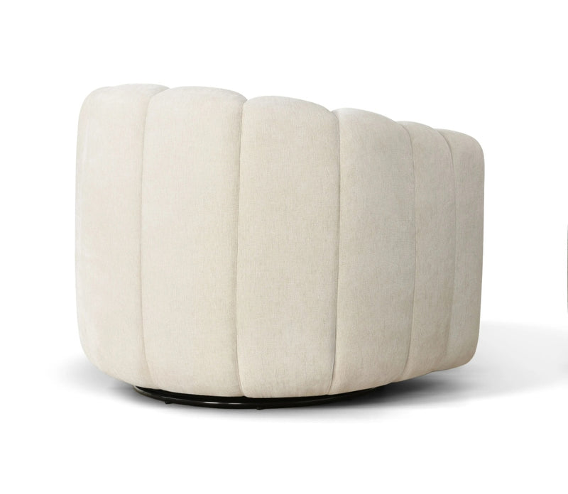 Sasha Swivel Chair Cream