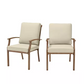 Geneva Brown Wicker Outdoor Patio Stationary Dining Chair Hampton Bay