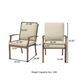 Geneva Brown Wicker Outdoor Patio Stationary Dining Chair Hampton Bay