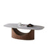 Long Wood Bridge Modern Coffee Table