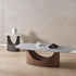 Long Wood Bridge Modern Coffee Table