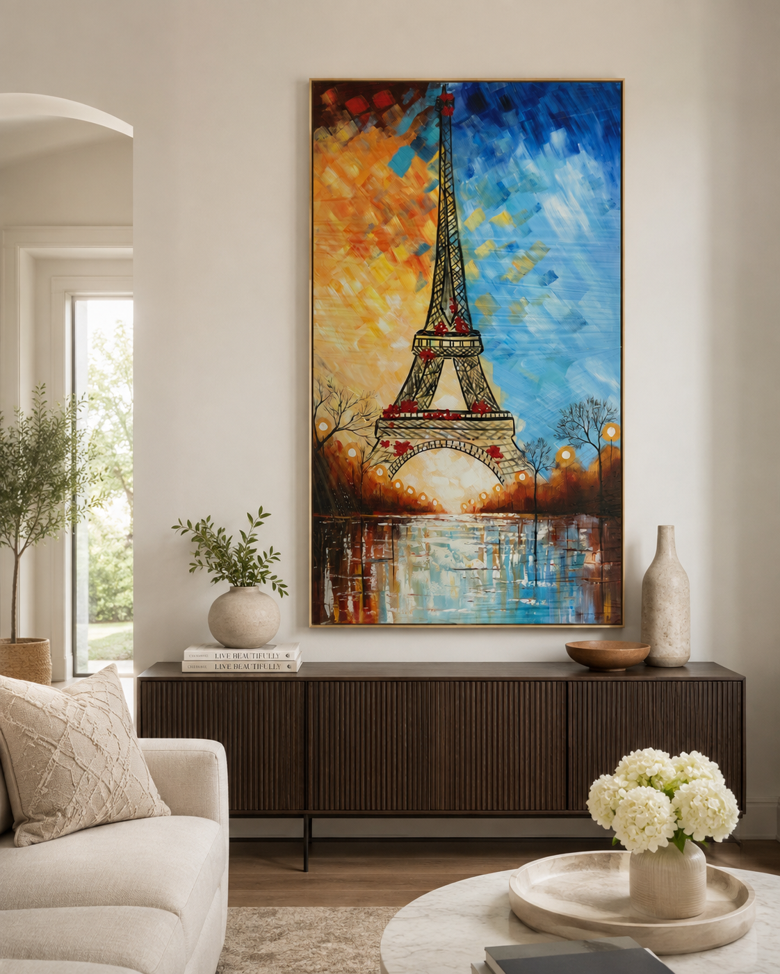 Eiffel Tower Abstract Wall Art