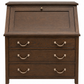 Dark Wood Secretary Desk with Drawers