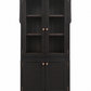 Tribeca 2-Door Glass Display Cabinet with Lower Storage