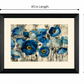 Blue Poppy Floral Framed Wall Art