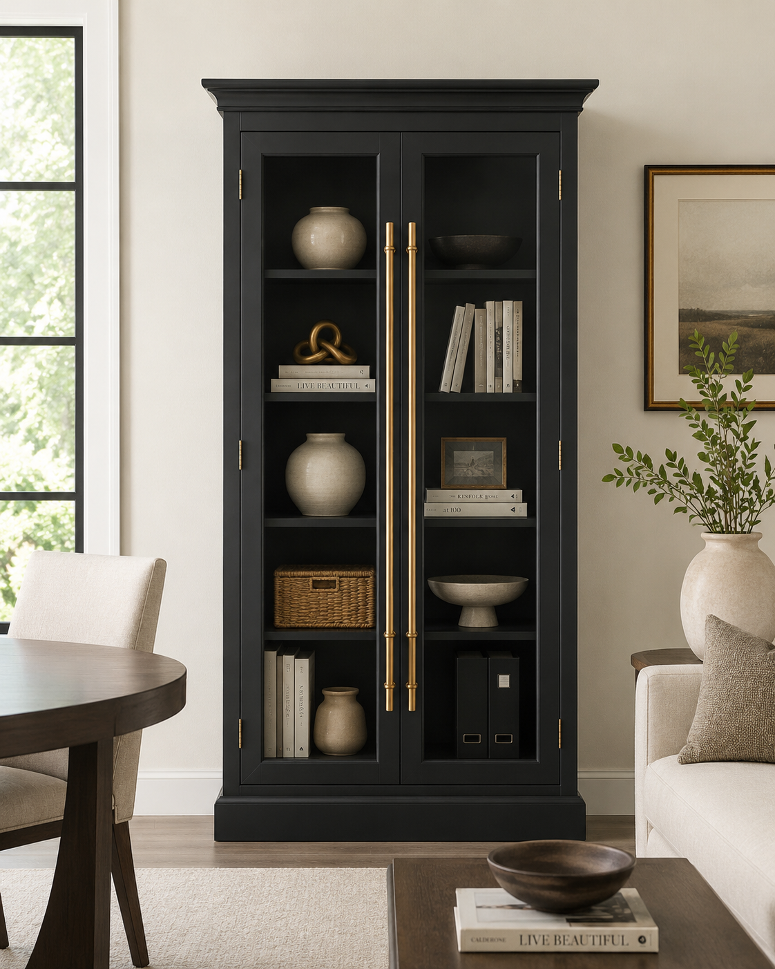 Tribeca 2-Door Glass Display Cabinet