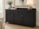 Solid Wood Sideboard Cabinet Handstone