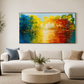 Vibrant Abstract Forest Reflection Framed Wall Art