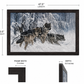 Winter Wolf Pack Framed Wall Art