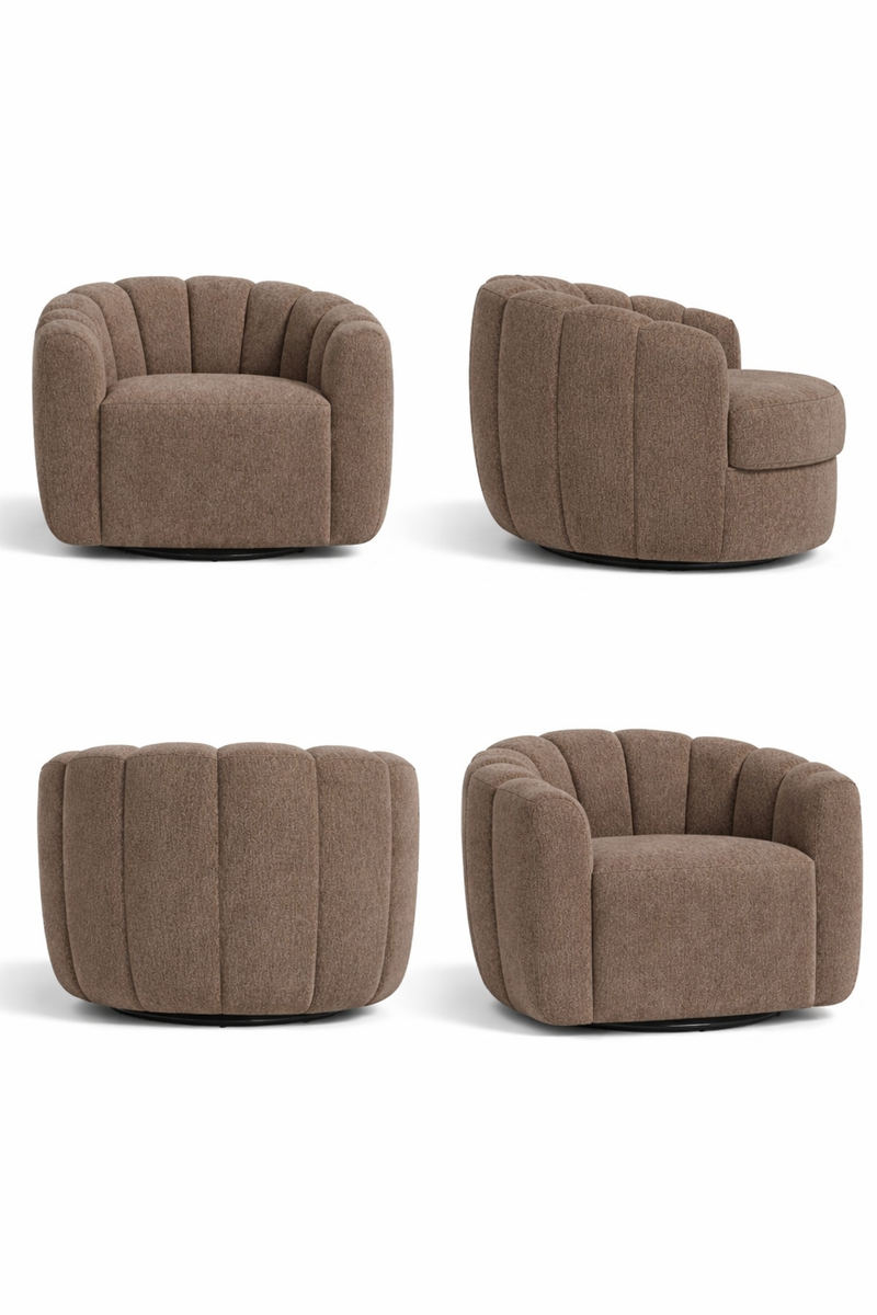 Sasha Swivel Chair Coffee