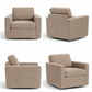 Seth Swivel Chair Brown