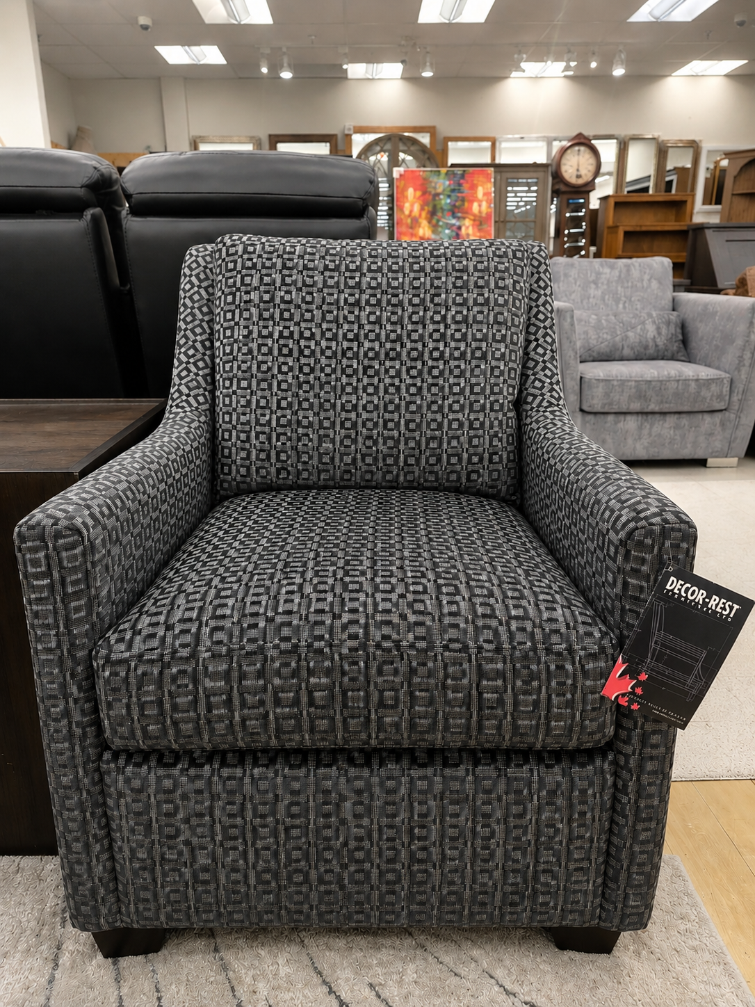Stone Swivel Chair Decor rest
