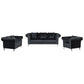 Mia Velvet Sofa Set