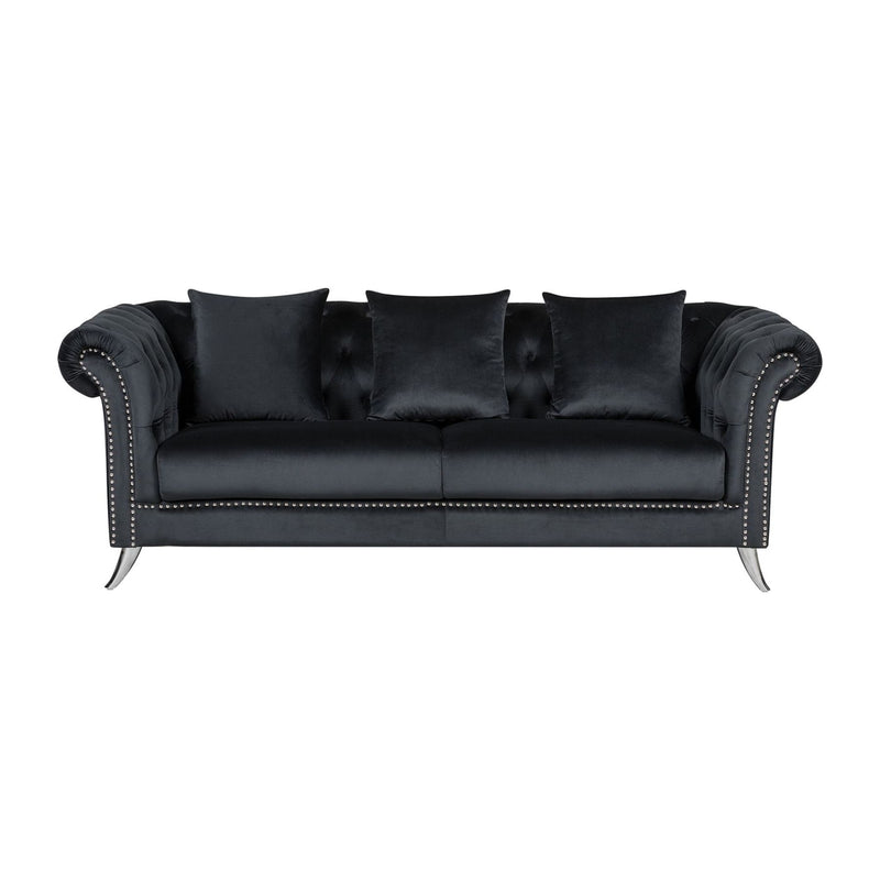 Mia Velvet Sofa Set