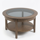 Aurora Round Glass Coffee Table Handstone
