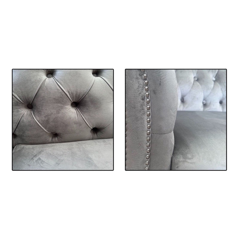 Mia Velvet Sofa Set